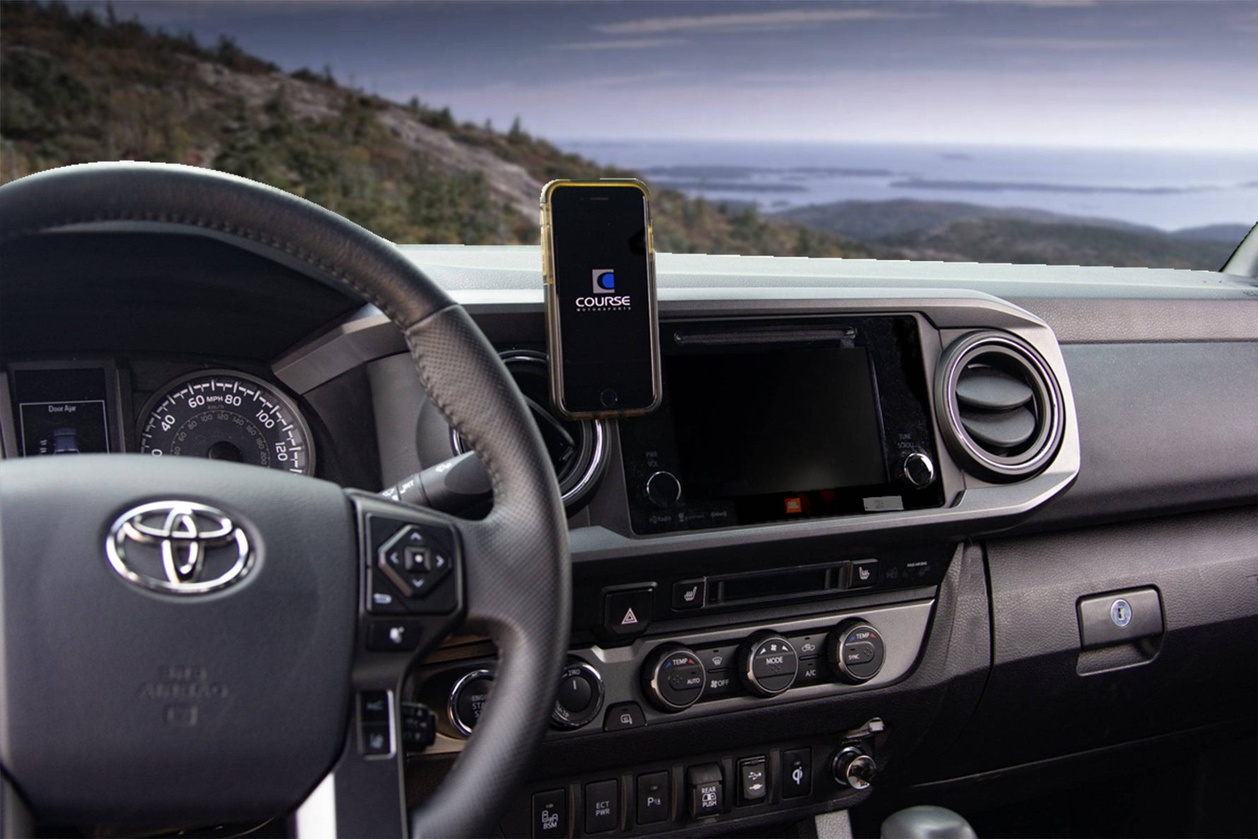 Course Motorsports Direct Fit Phone Mount | 3rd Gen 2016-2023 Toyota Tacoma