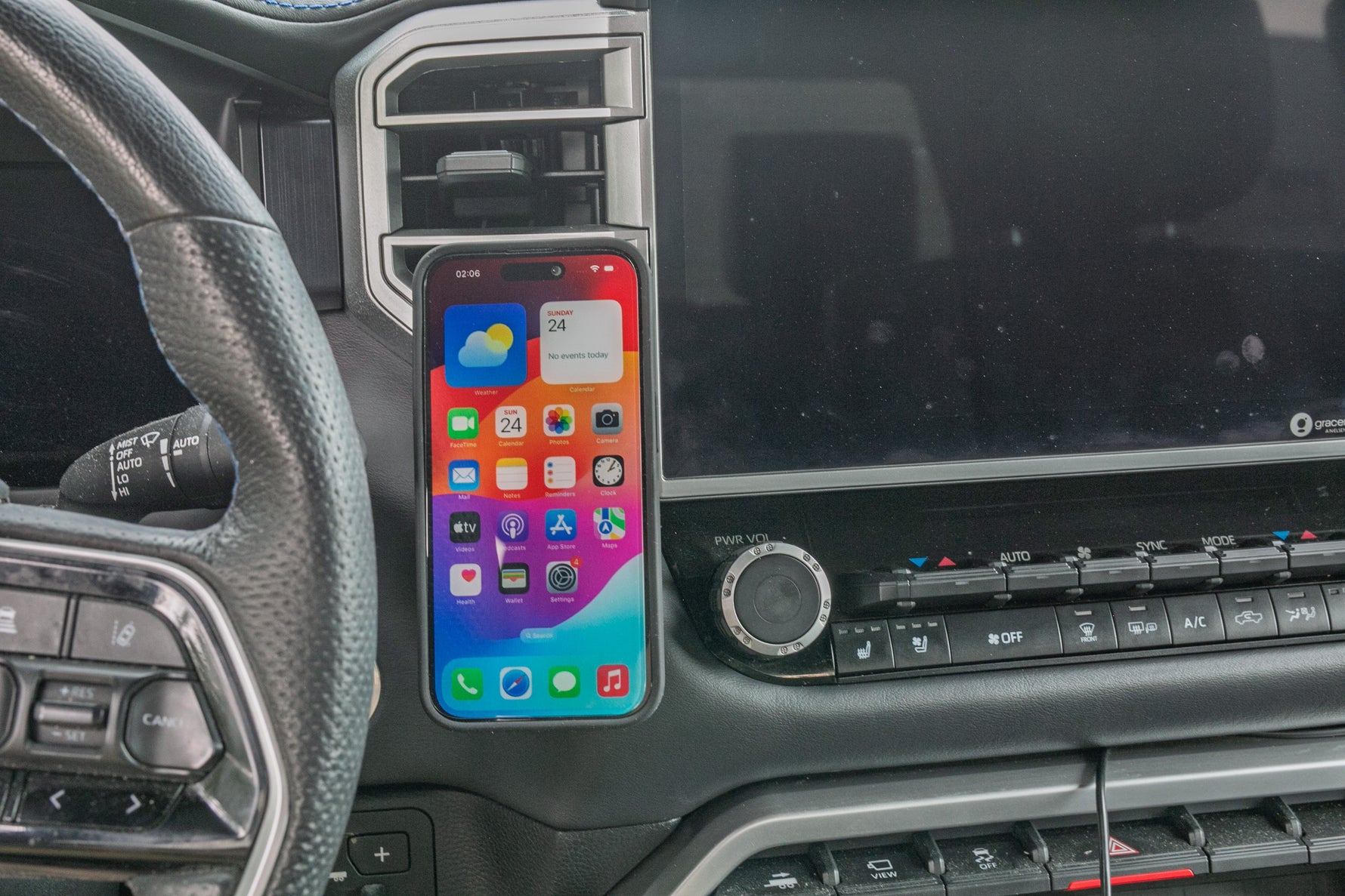 Course Motorsports Direct Fit Phone Mount | 22-26 Tundra & 23-26 Sequoia | Large Screen Dash