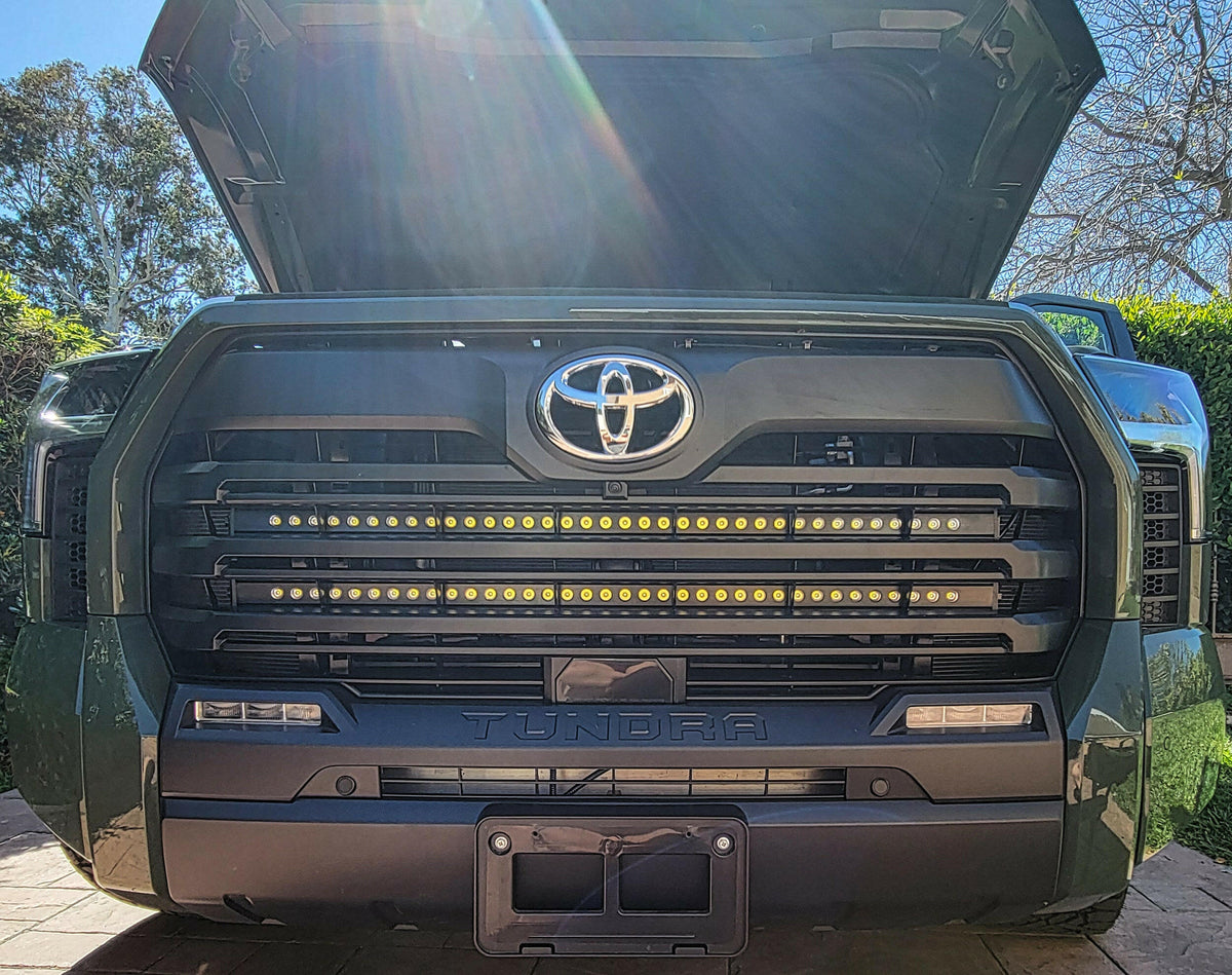 M&R Automotive Single 40in Light Bar SLIM for Toyota Tundra 3rd Gen (22-26) SR, SR5 & Limited