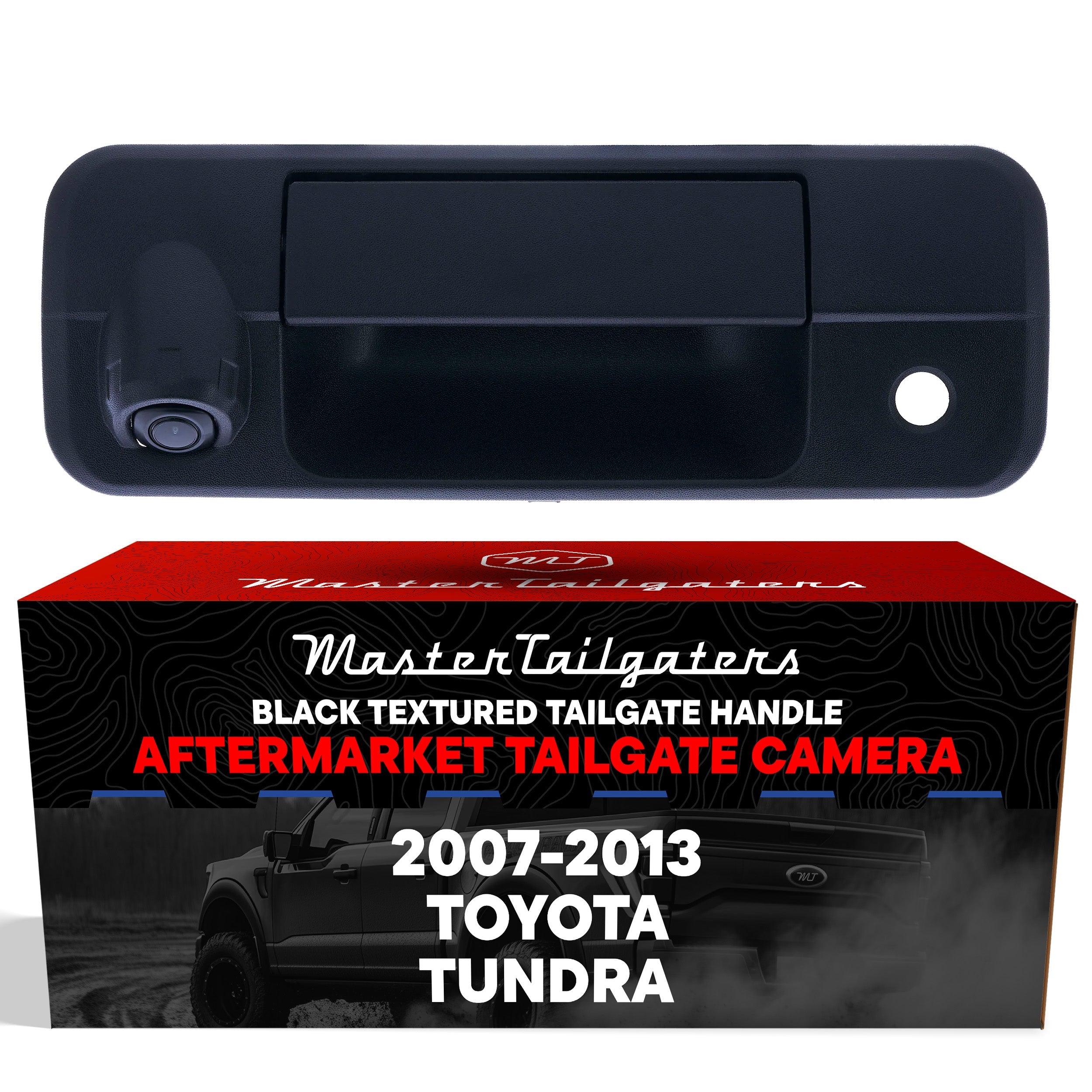 Master Tailgaters Tailgate Handle with Backup Camera | 2007-2013 Toyota Tundra | Black