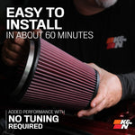 K&N 63 Series Cold Air Intake | 4th Gen 2024-2026 Toyota Tacoma 2.4L Turbo | +15.6 HP