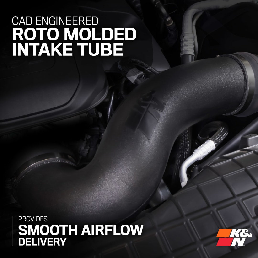 K&N 63 Series Cold Air Intake | 4th Gen 2024-2026 Toyota Tacoma 2.4L Turbo | +15.6 HP