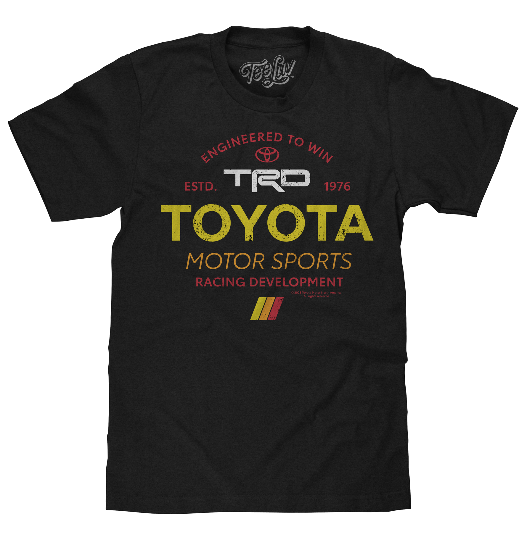 Tee Luv Toyota TRD Motor Sports Racing Development T-Shirt - Black