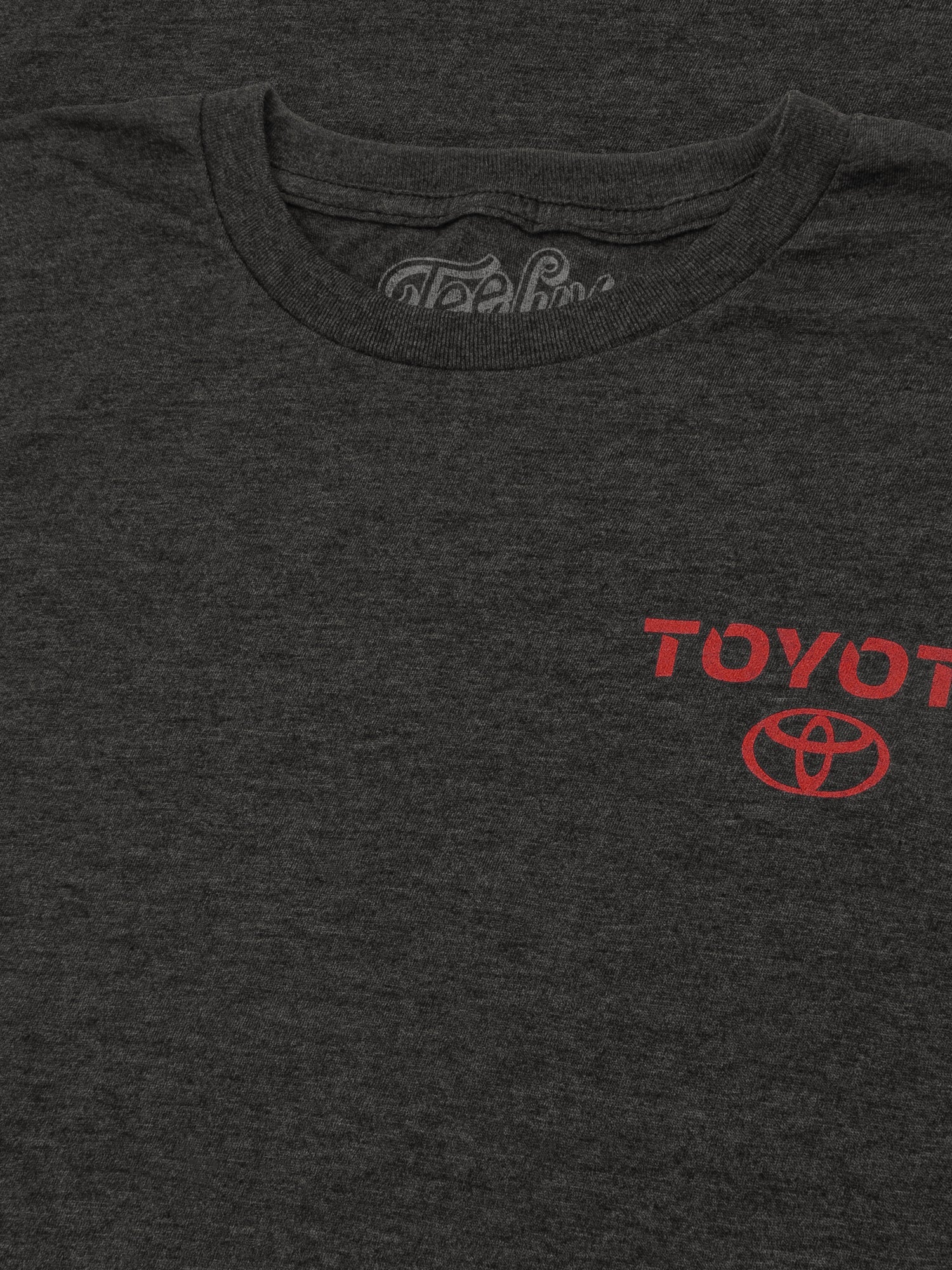 Tee Luv Officially Licensed Toyota Drive Your Dreams Front and Back T-Shirt | Charcoal Heather