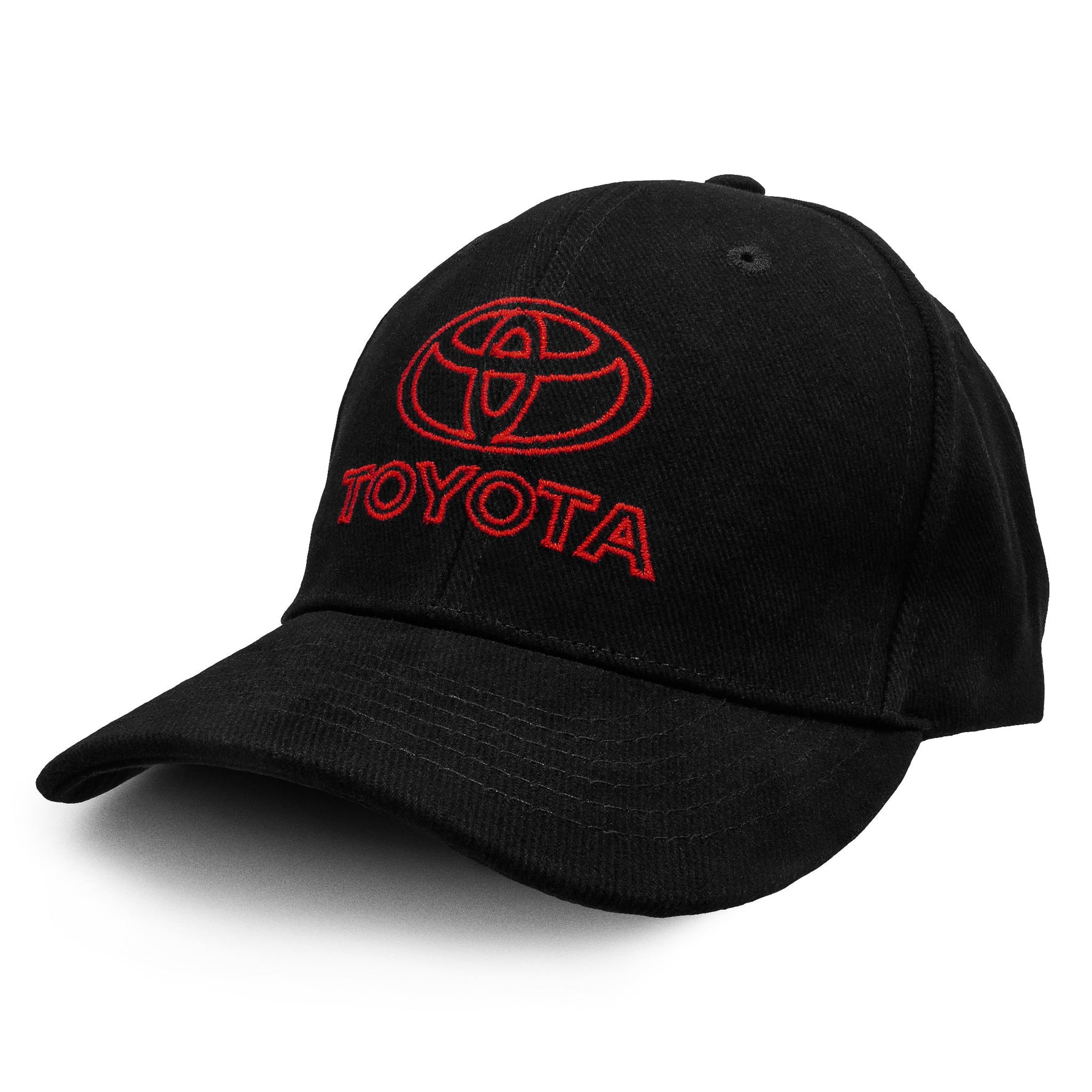 Tee Luv Officially Licensed Toyota Oval Emblem Baseball Cap | Black