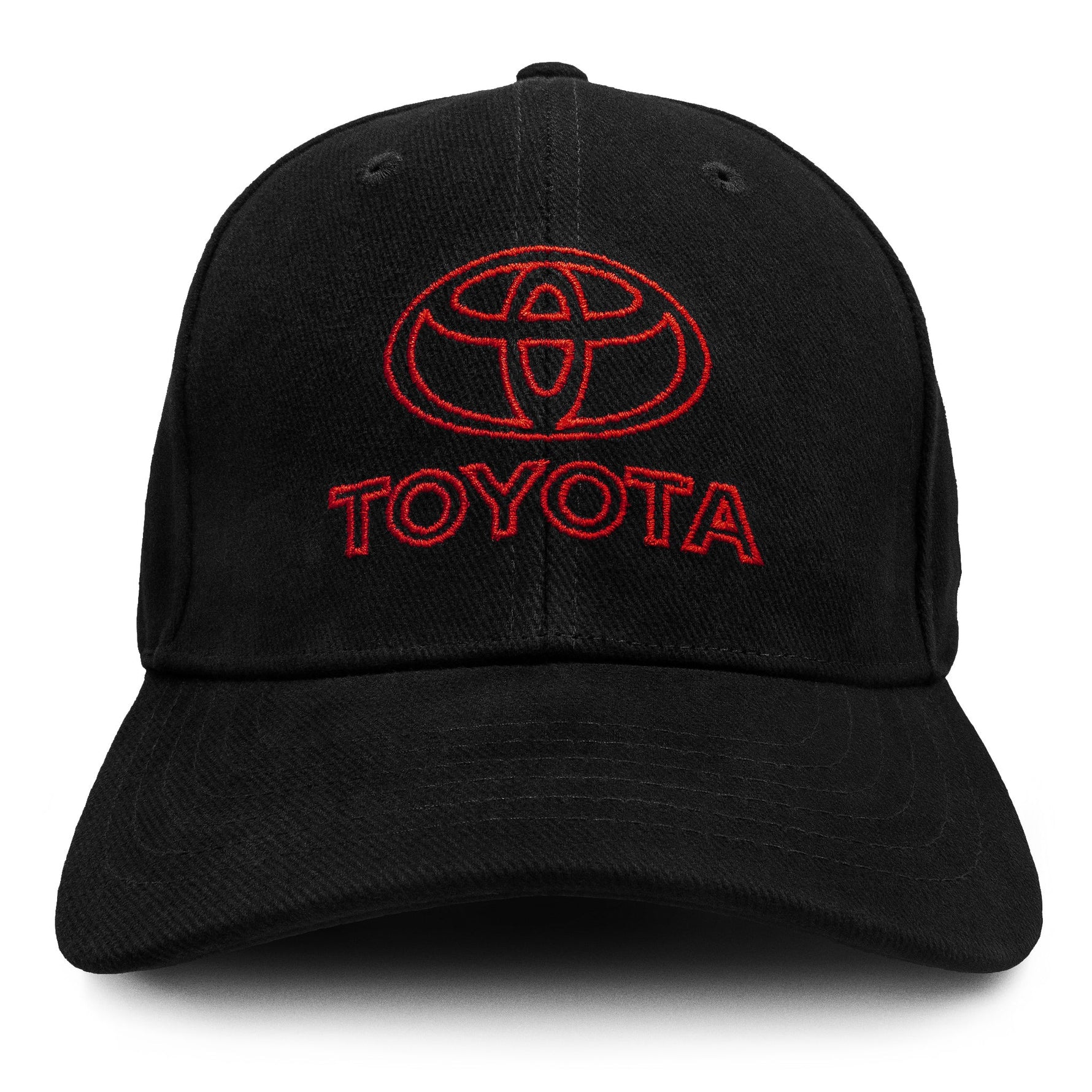 Tee Luv Officially Licensed Toyota Oval Emblem Baseball Cap | Black