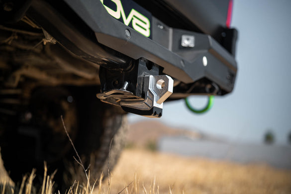 DV8 Xtract 2-Inch Hitch Skid Plate & Recovery Point for Universal 2-Inch Receivers in Red, Black or Raw