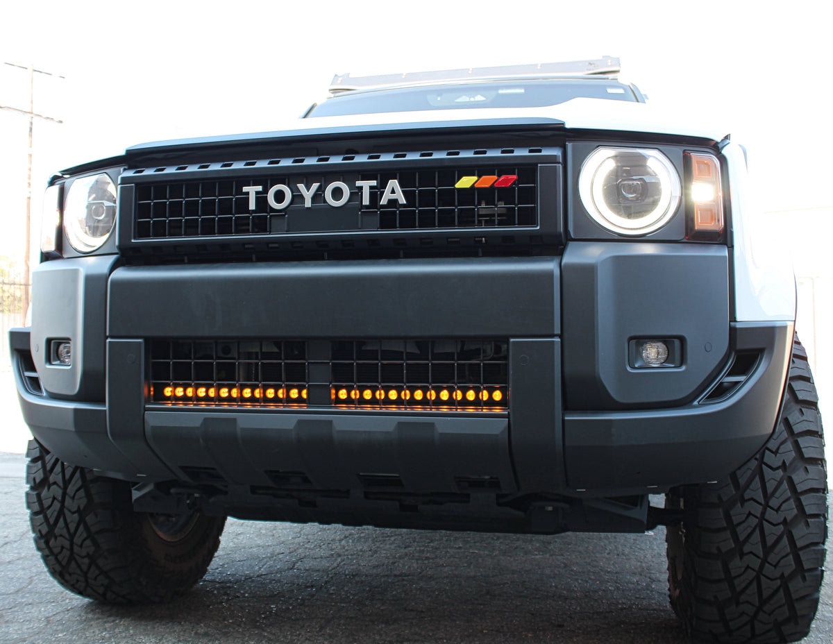 M&R Automotive Single 30in Light Bar SLIM for Toyota Land Cruiser 250 (24-26)