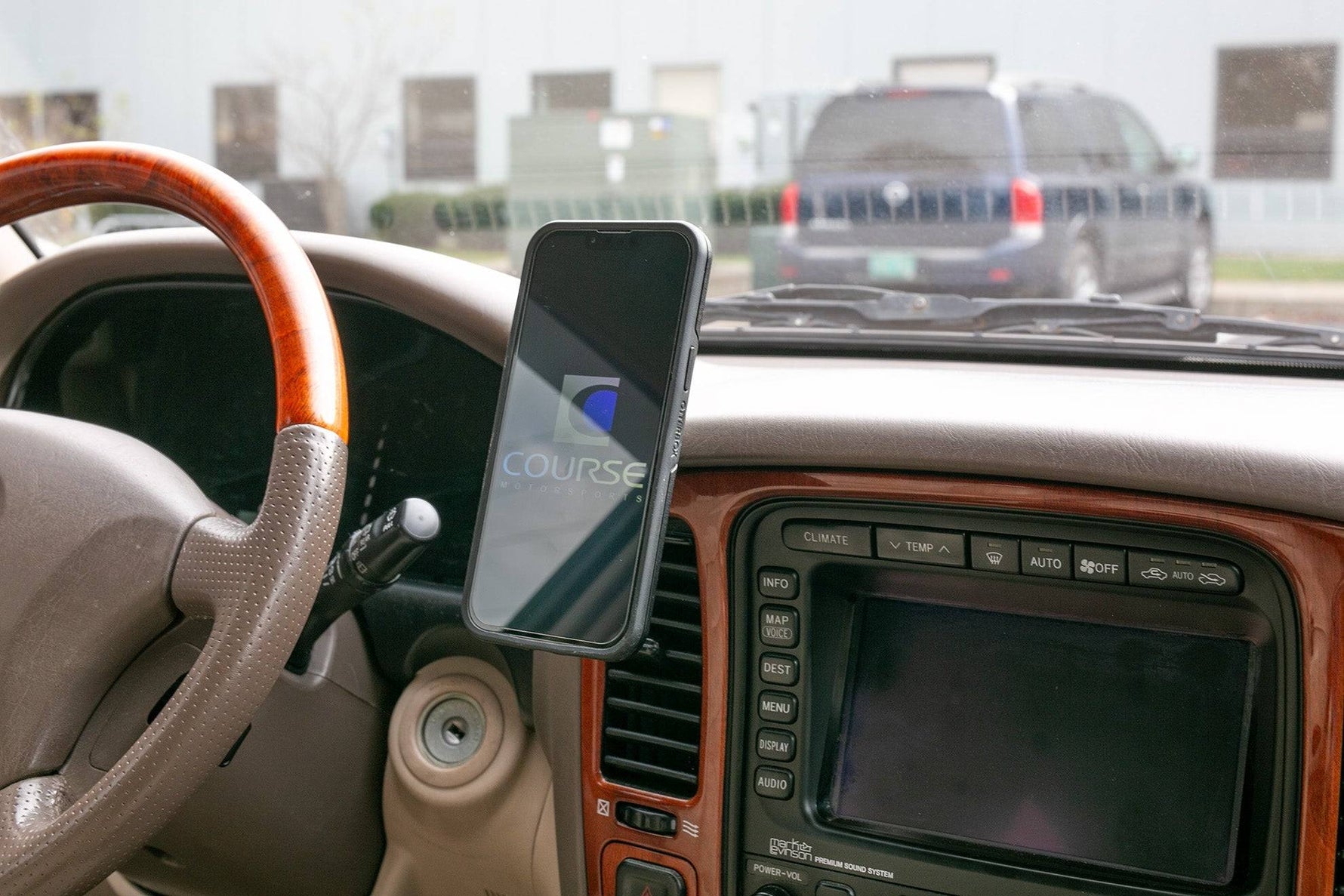 Course Motorsports Direct Fit Phone Mount | 1998-2002 Lexus LX470 & Toyota Land Cruiser 100 Series