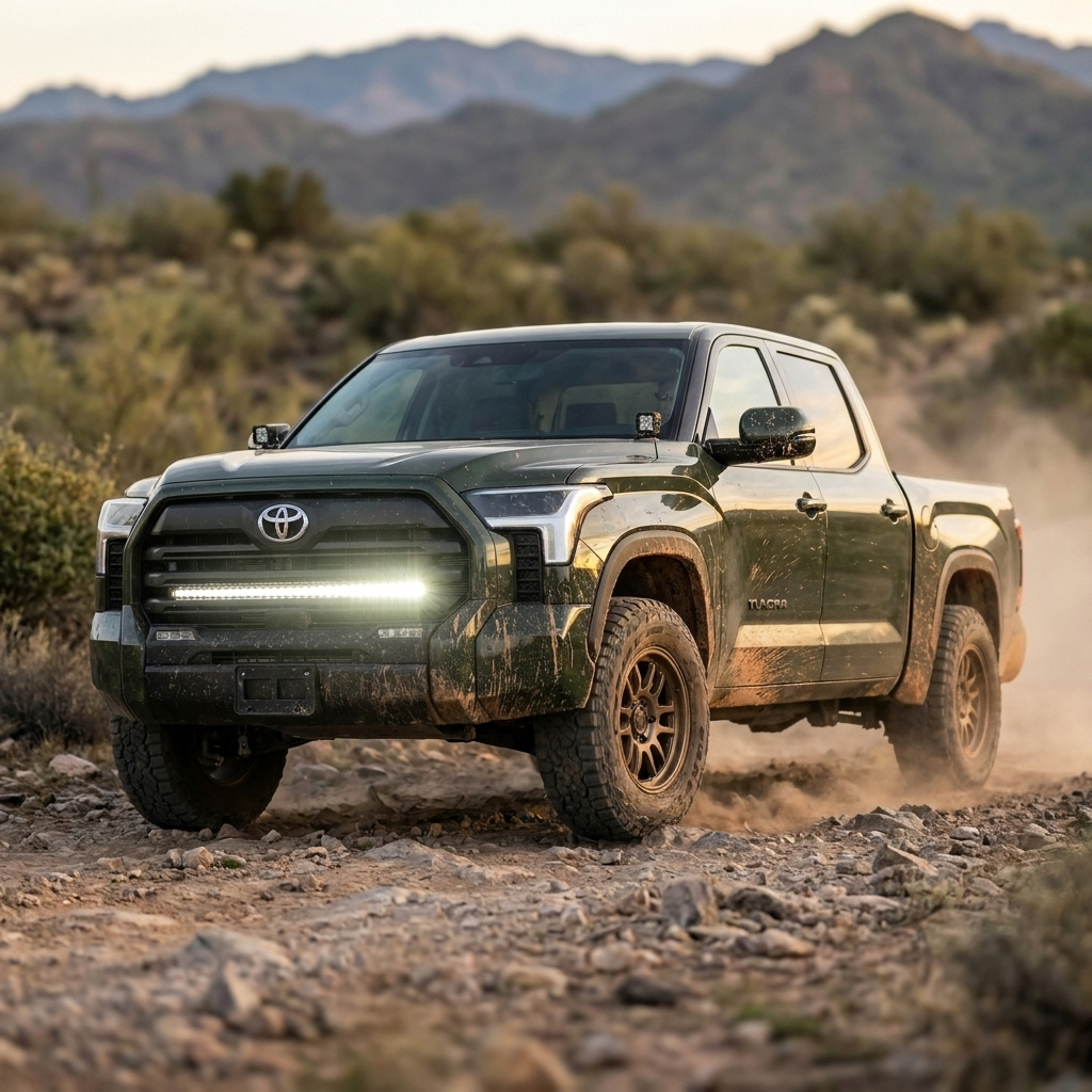 M&R Automotive Single 40in Light Bar SLIM for Toyota Tundra 3rd Gen (22-26) SR, SR5 & Limited