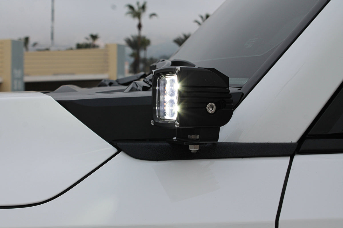 M&R Automotive SLIM LED ditch light kit mounted on a 2024-2026 Toyota Land Cruiser 250