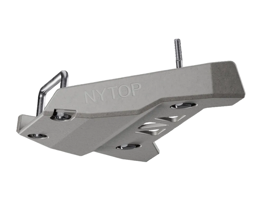 NYTOP lower control arm skid plate kit installed on Toyota Tacoma and 4Runner front suspension