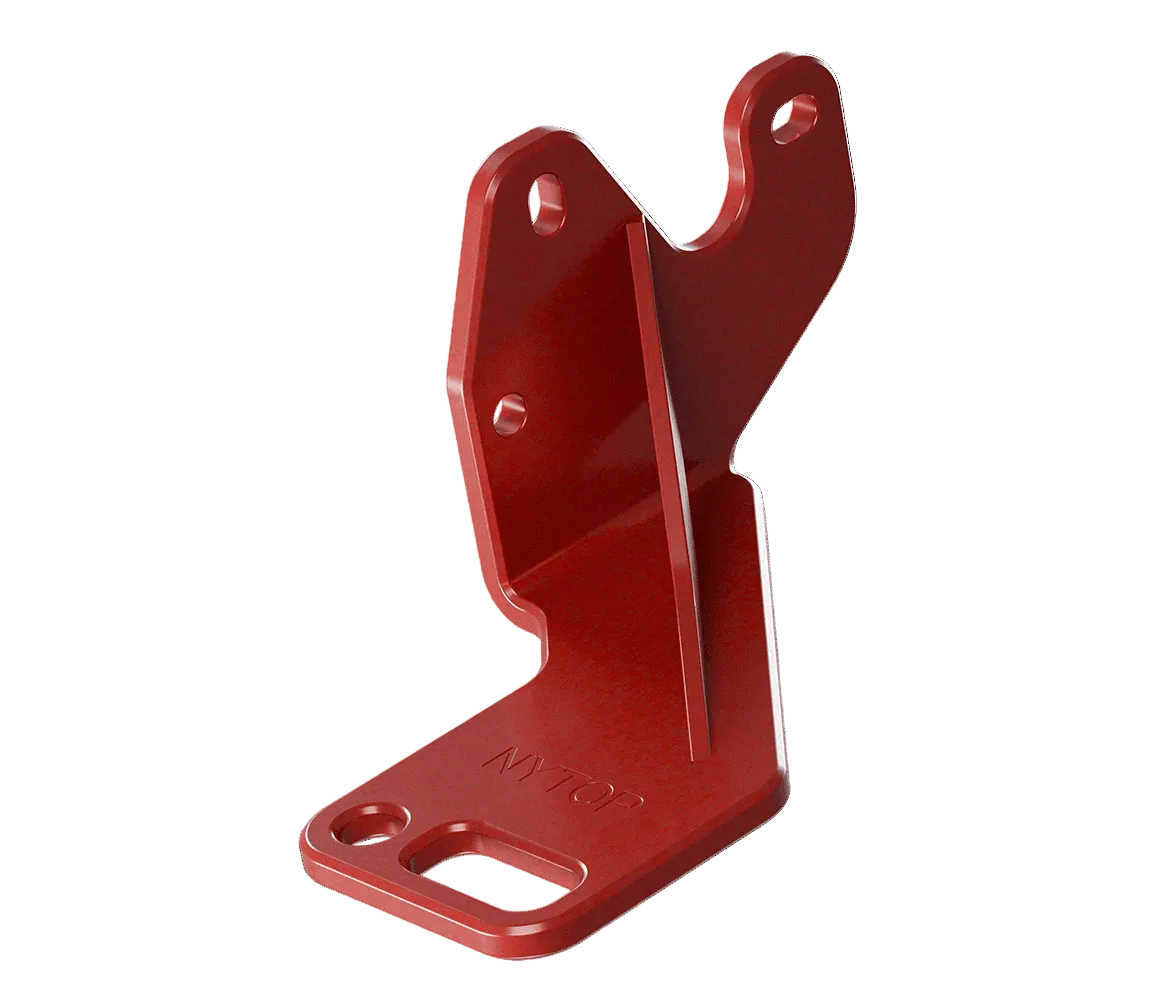 NYTOP rear recovery points installed on a 2022-2026 Toyota Tundra rear tow hitch receiver in red