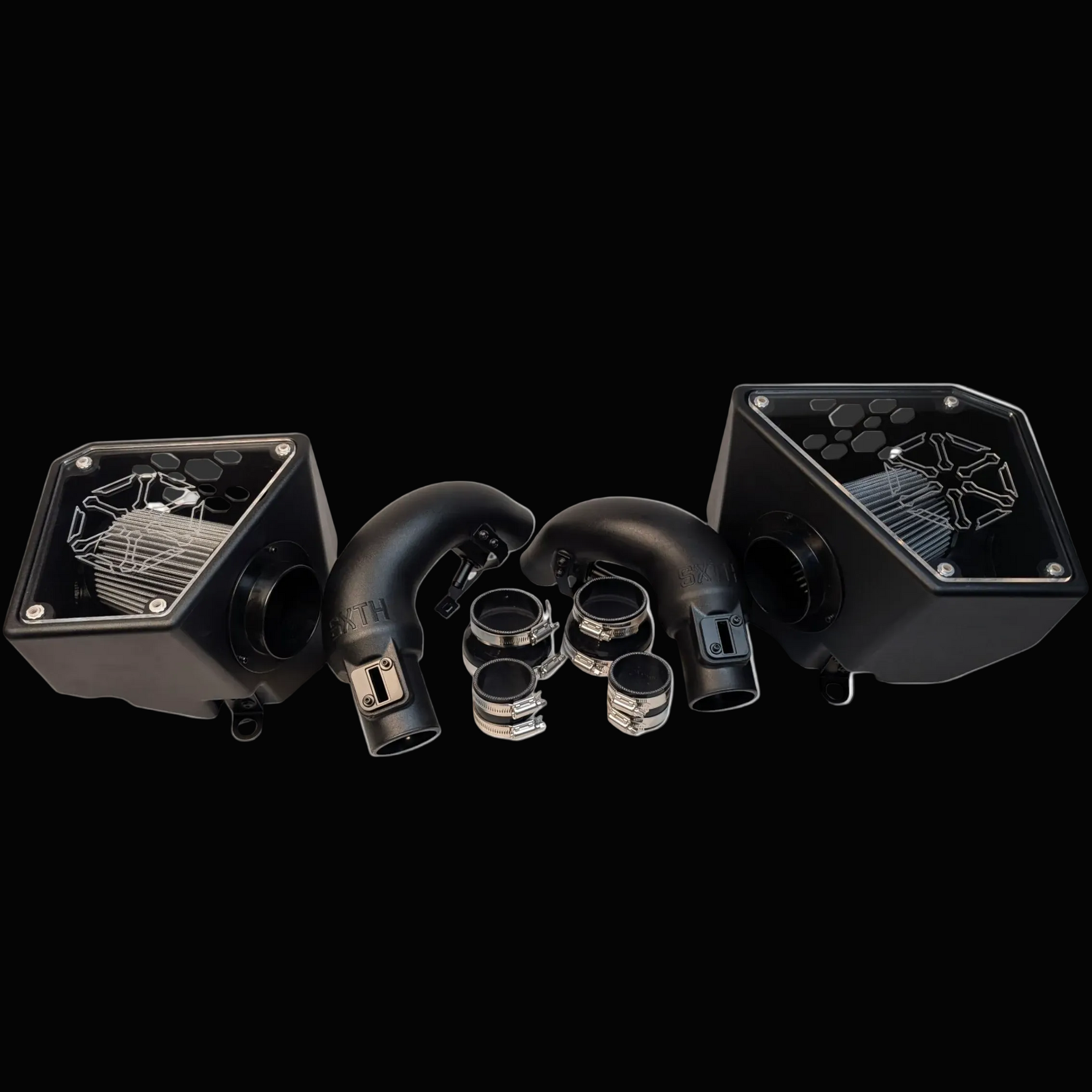 SXTH Element CPLT air intake system installed on 3rd Gen Toyota Tundra twin-turbo engine