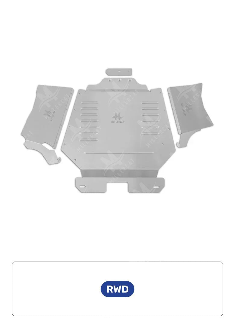 Miller CAT Shield | 3rd Gen 2016-2023 Toyota Tacoma 3.5L RWD | Aluminum or Stainless