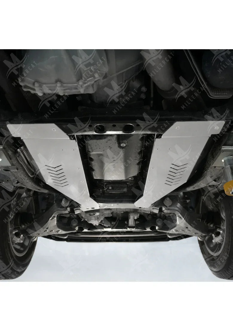 Miller CAT V2 Cat Shield for Toyota Sequoia 3rd Gen Hybrid (23-26) 3.4L Twin-Turbo V6 - Aluminum or 12-Gauge Stainless Steel